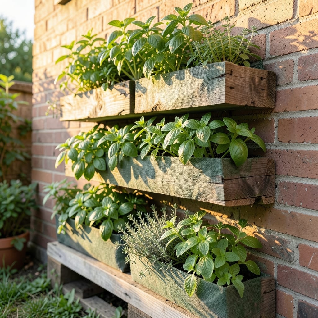 Vertical Herb Garden Wall