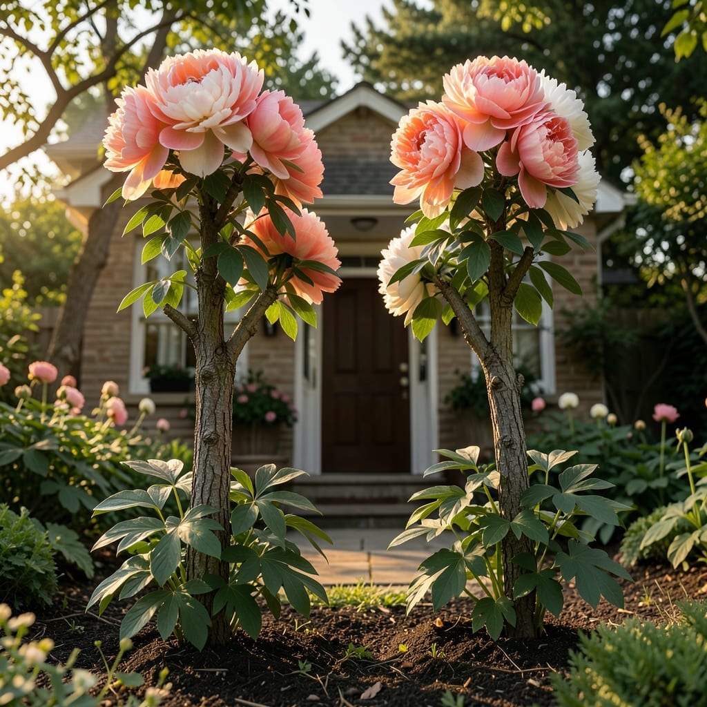 Peony Tree Accent Focal Point
