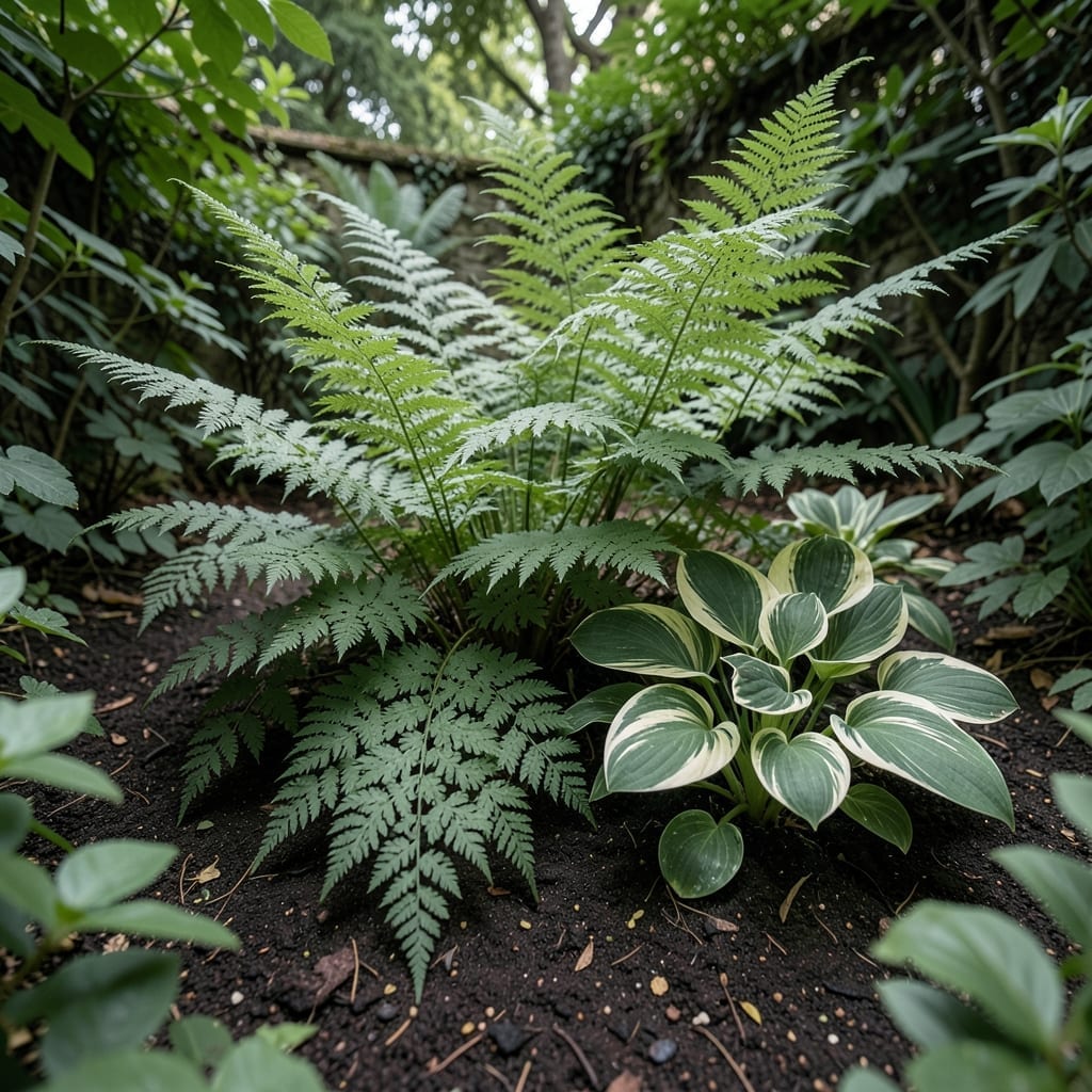 Shade-Loving Fern Garden