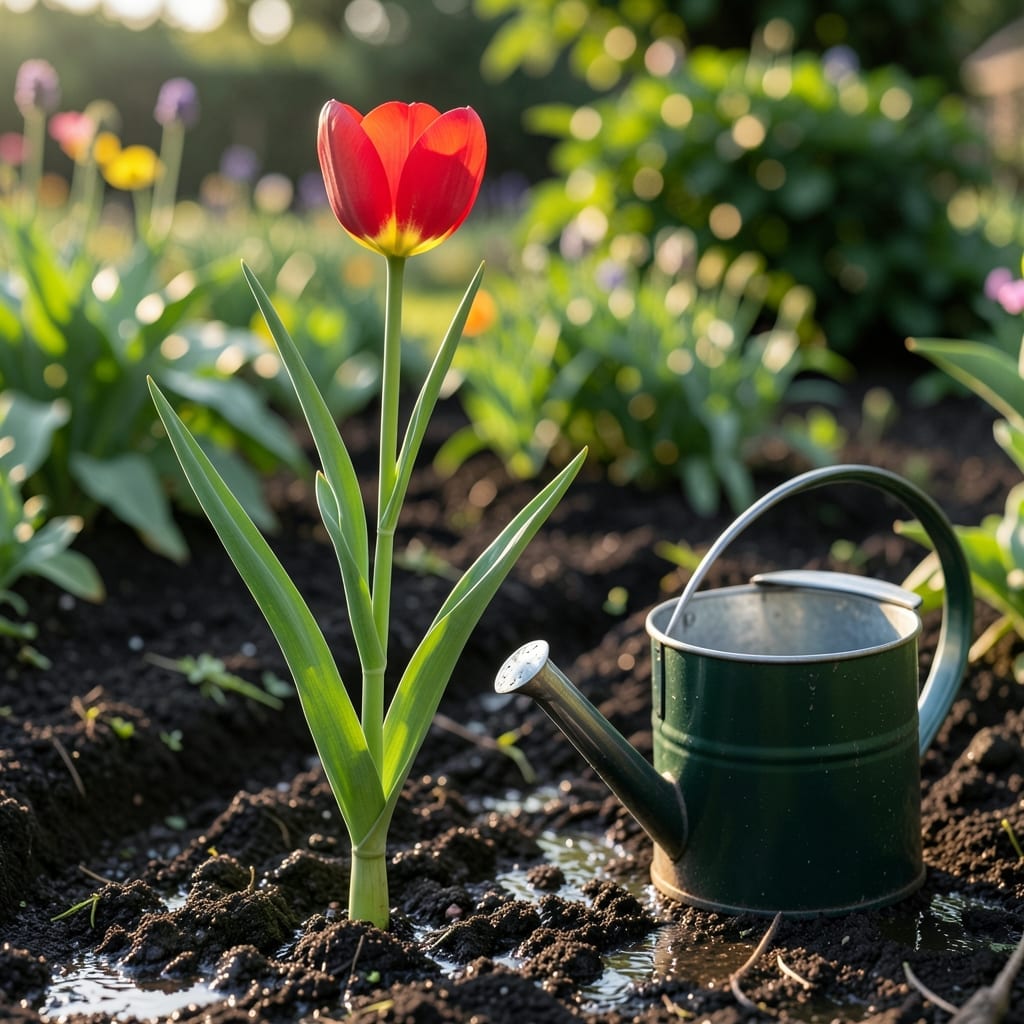 How Much Water Do Tulips Need: Seasonal Watering Guidelines for Healthy Blooms