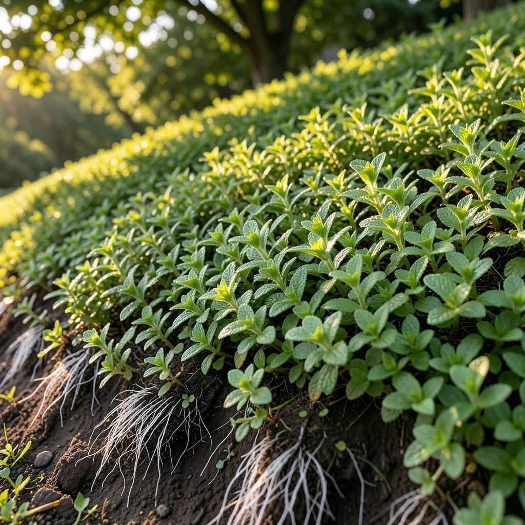 Peppermint for Erosion Control