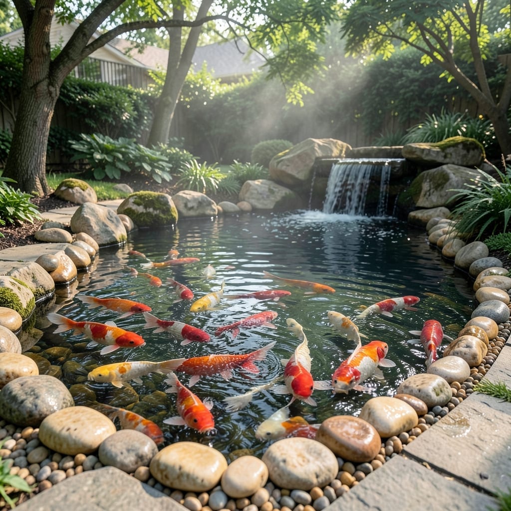Rock Garden Koi Pond