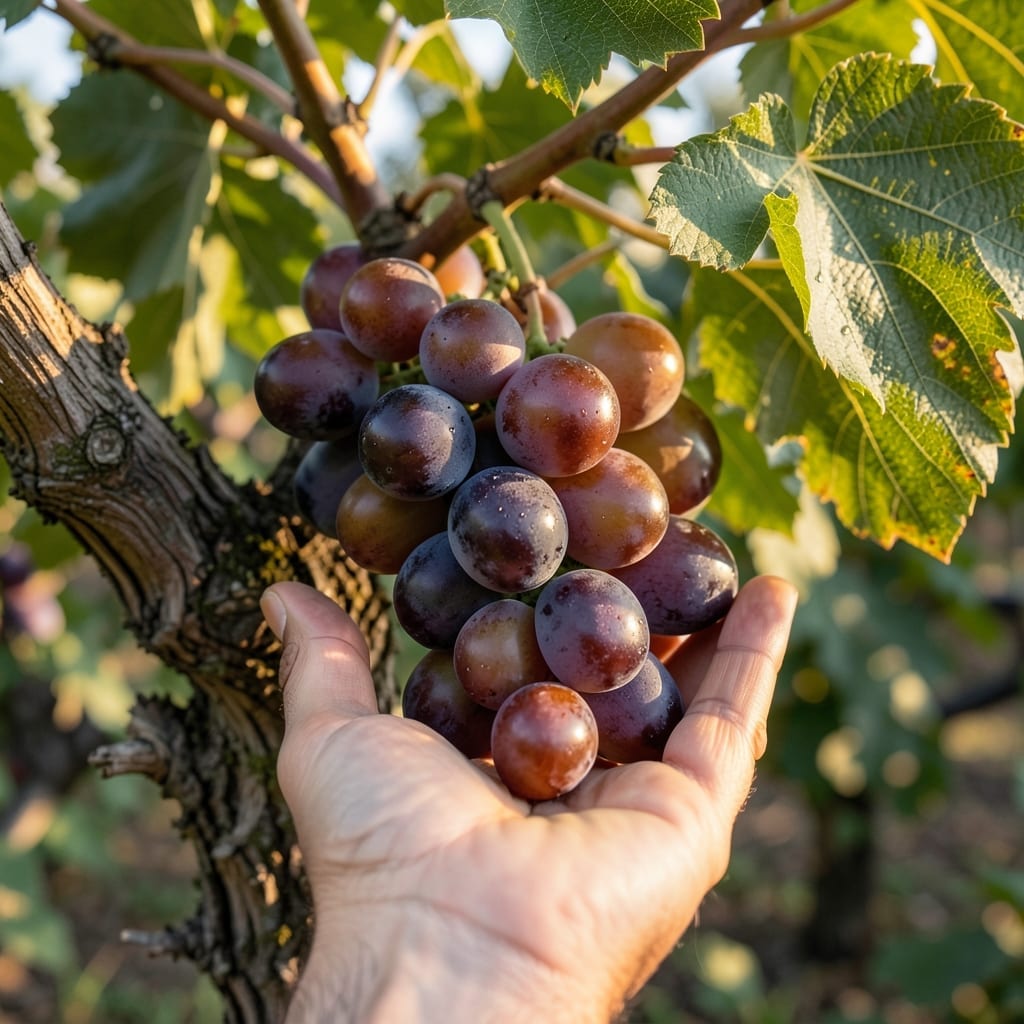 Harvesting Muscadines at Peak Ripeness