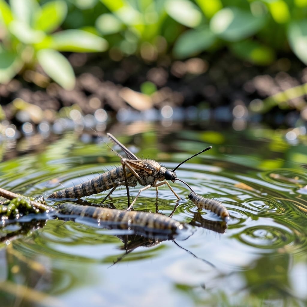 Baby Mosquitoes in Water: Preventative Larvicide for Standing Water