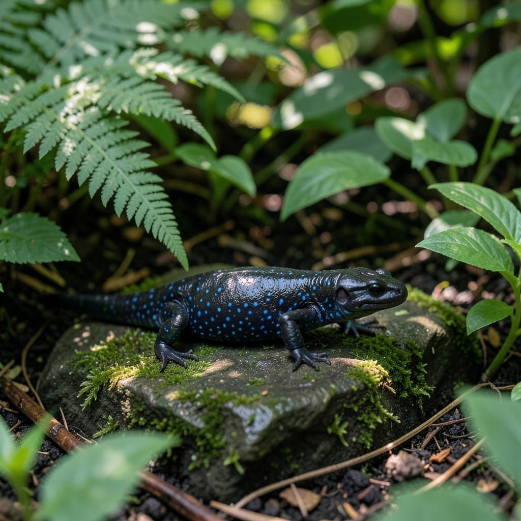 Salamander Black With Blue Spots: Identification and Health Implications