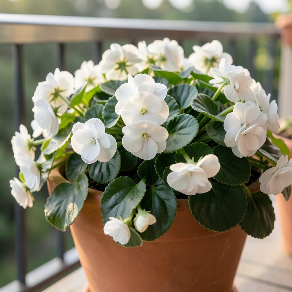 Hardy White Begonias