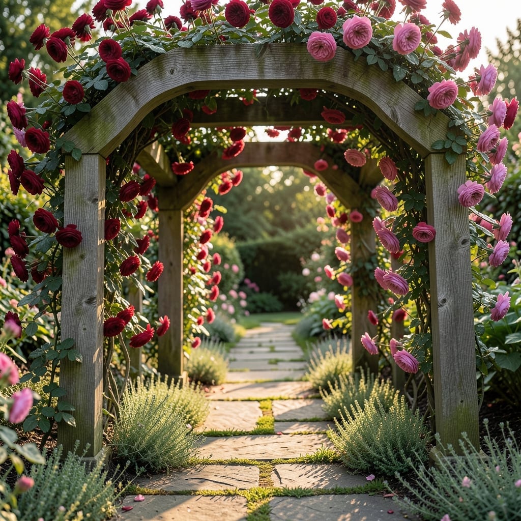 Scented Rose Arbor Walkway