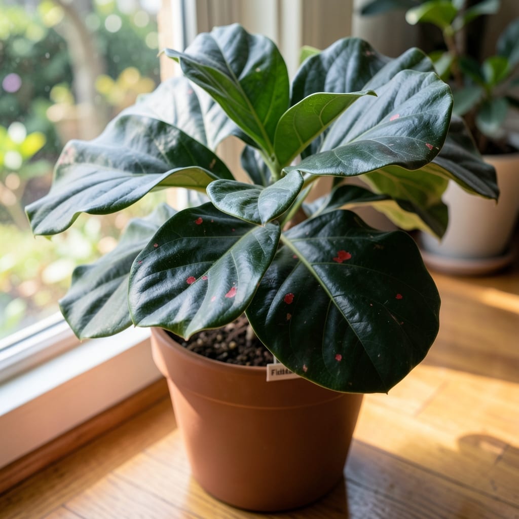 Red Spots On Fiddle Leaf Fig: Visual Diagnosis And Treatment Guide Red Spots On Fiddle Leaf Fig: Visual Diagnosis And Treatment Guide