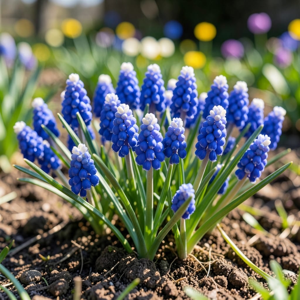 Muscari Grape Hyacinth Clusters