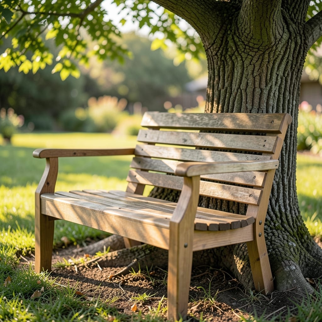 Adirondack Style Tree Bench