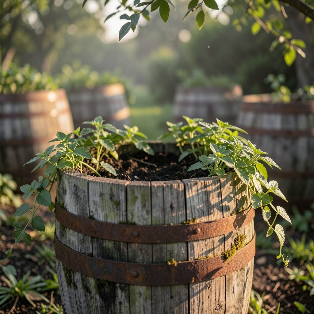 Wooden Wine Barrels