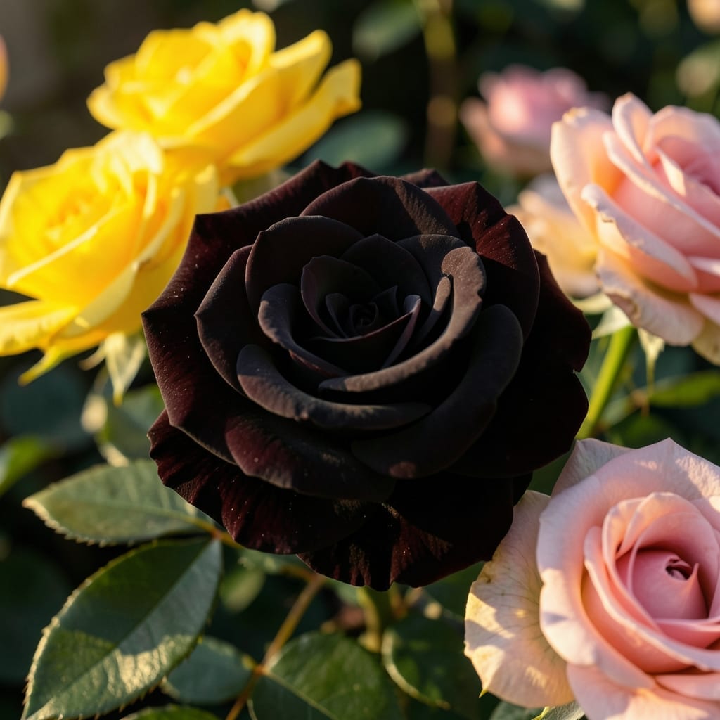 Black Baccara Hybrid Tea Rose