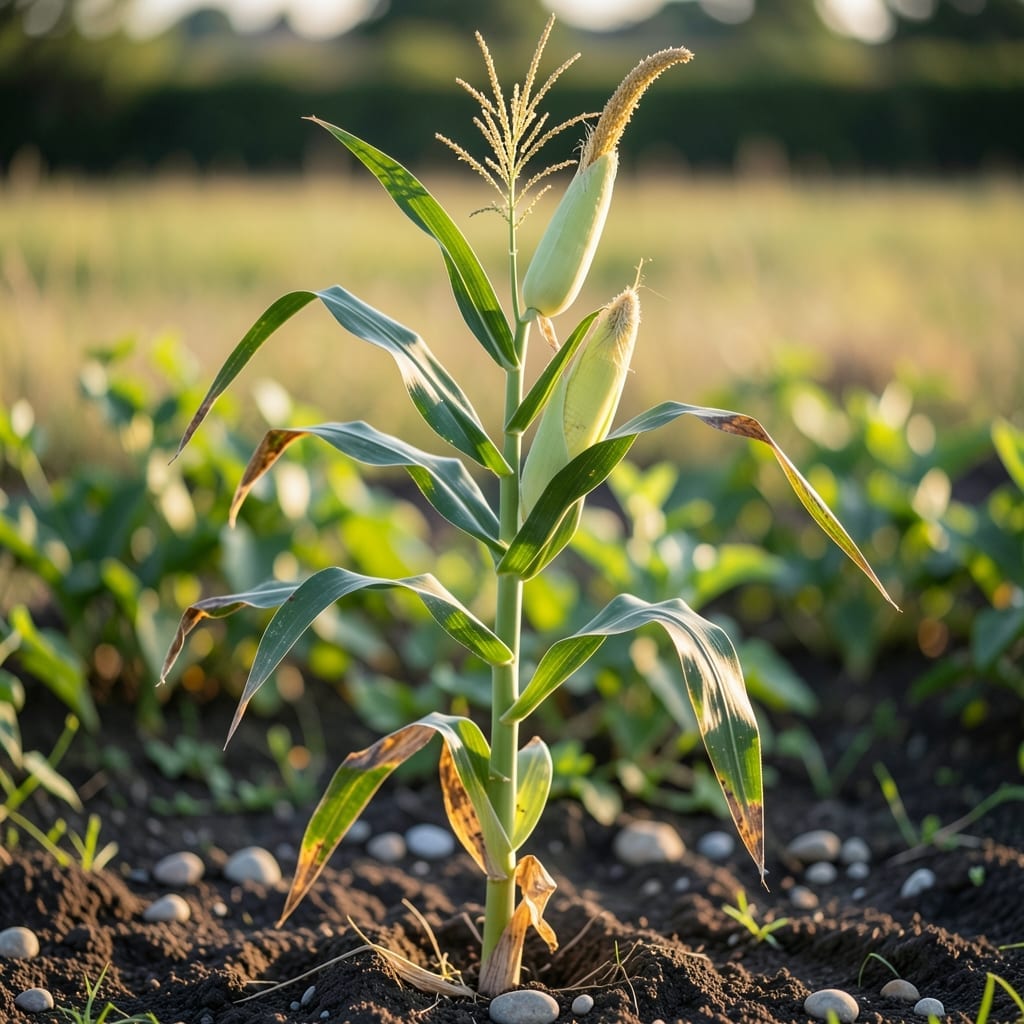 Corn Plant Stalk Turning Brown: Nutrient Imbalance and Revival Steps Corn Plant Stalk Turning Brown: Nutrient Imbalance and Revival Steps