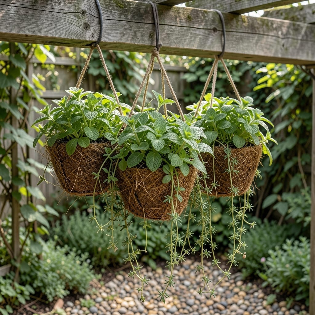 Hanging Basket Herb Garden