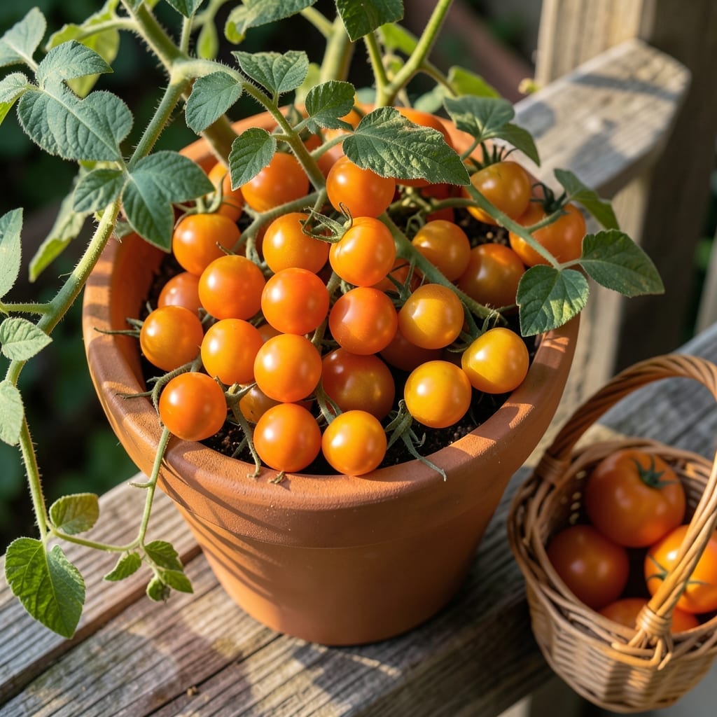 Jelly Bean Orange Tomatoes