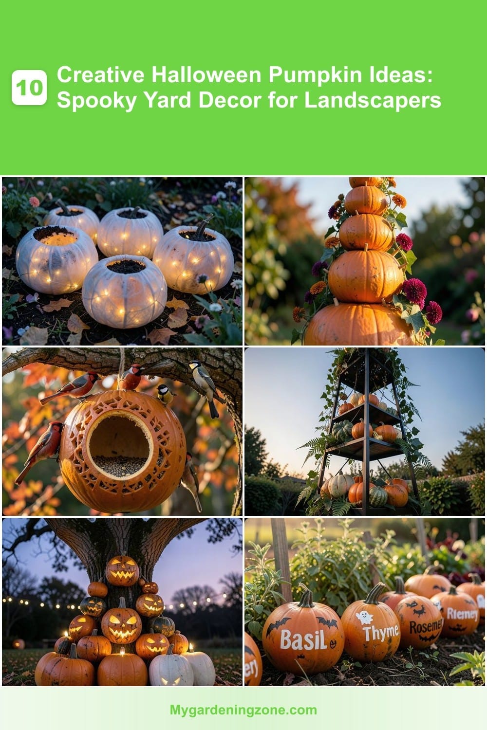 10 Creative Halloween Pumpkin Ideas: Spooky Yard Decor for Landscapers