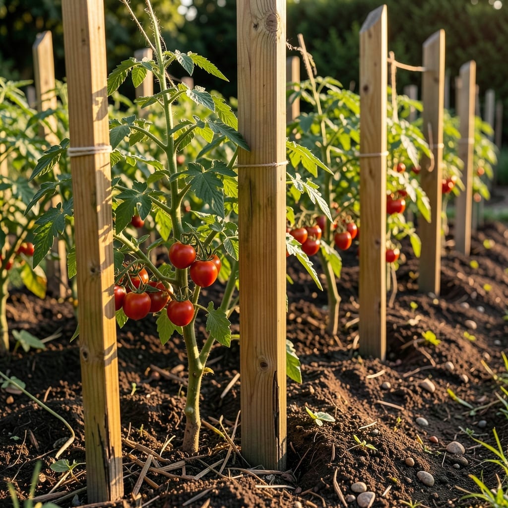 Classic Wooden Stake Trellis