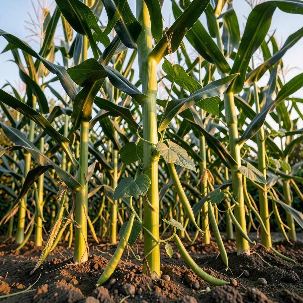 Corn and Pole Beans