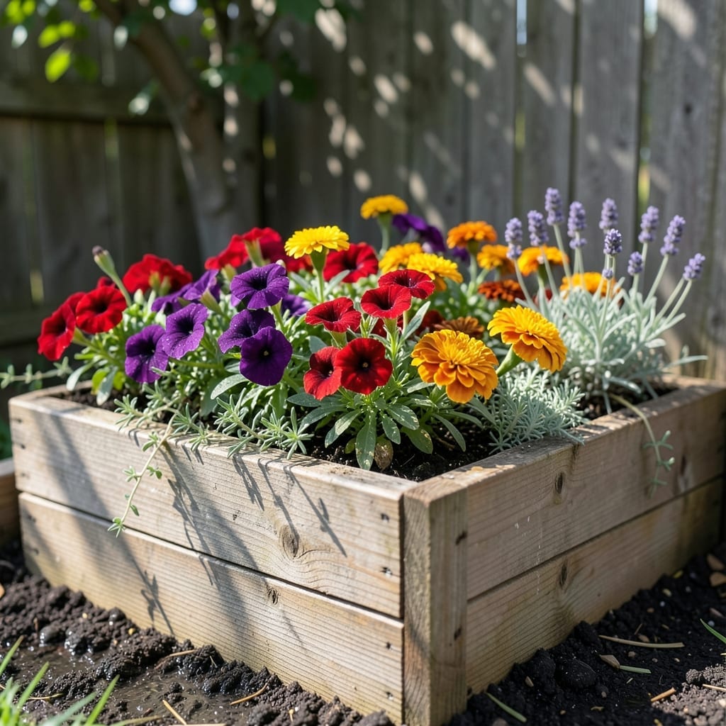Raised Bed Flower Corner