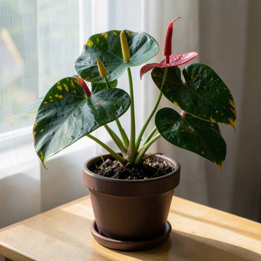Overwatered Anthurium Plant: Yellowing Leaves and Revival Methods Overwatered Anthurium Plant: Yellowing Leaves and Revival Methods