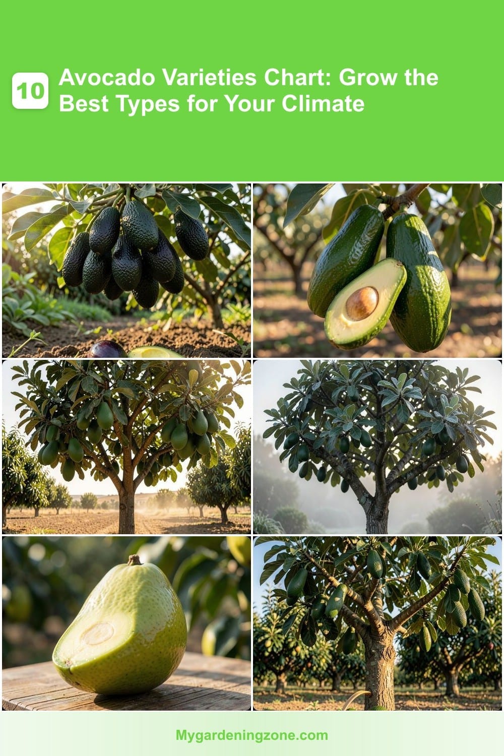 10 Avocado Varieties Chart: Grow the Best Types for Your Climate 10 Avocado Varieties Chart: Grow the Best Types for Your Climate
