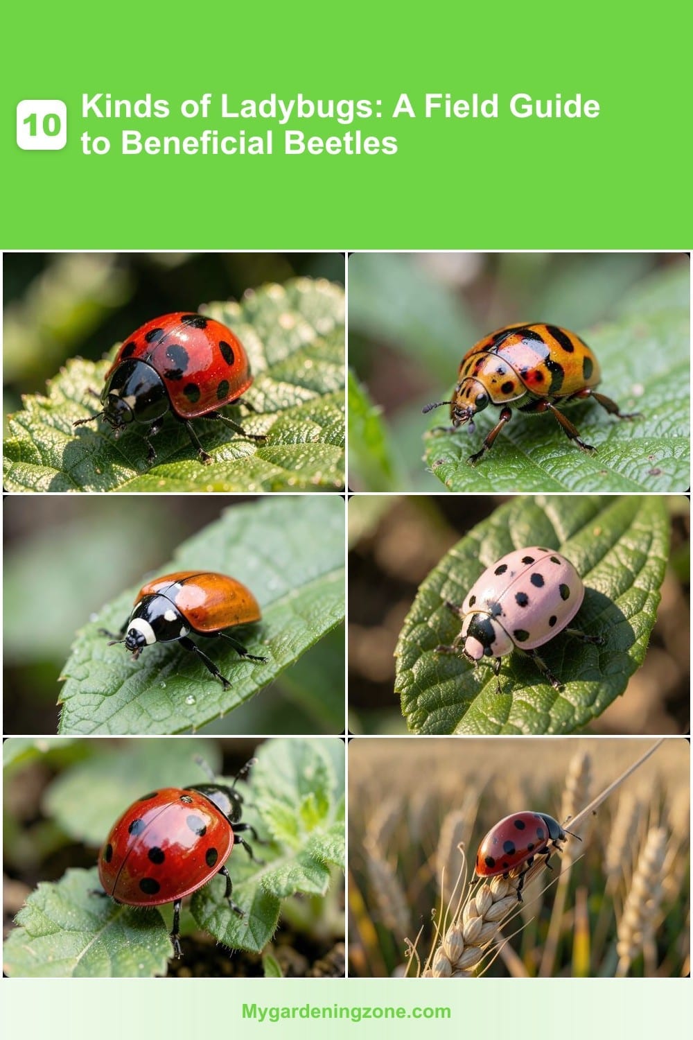 10 Kinds of Ladybugs: A Field Guide to Beneficial Beetles 10 Kinds of Ladybugs: A Field Guide to Beneficial Beetles
