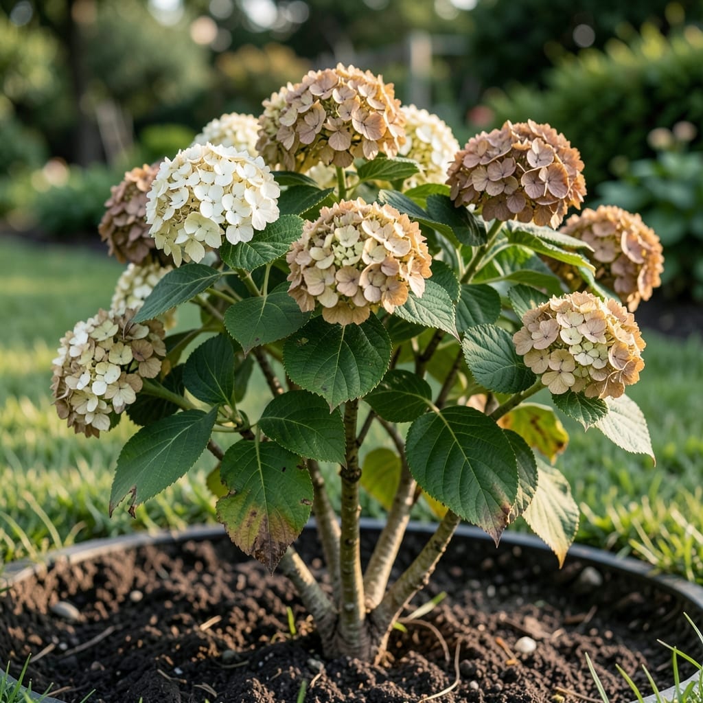 Hydrangea Blooms Turning Brown: Early Warning Signs and Organic Revival Methods