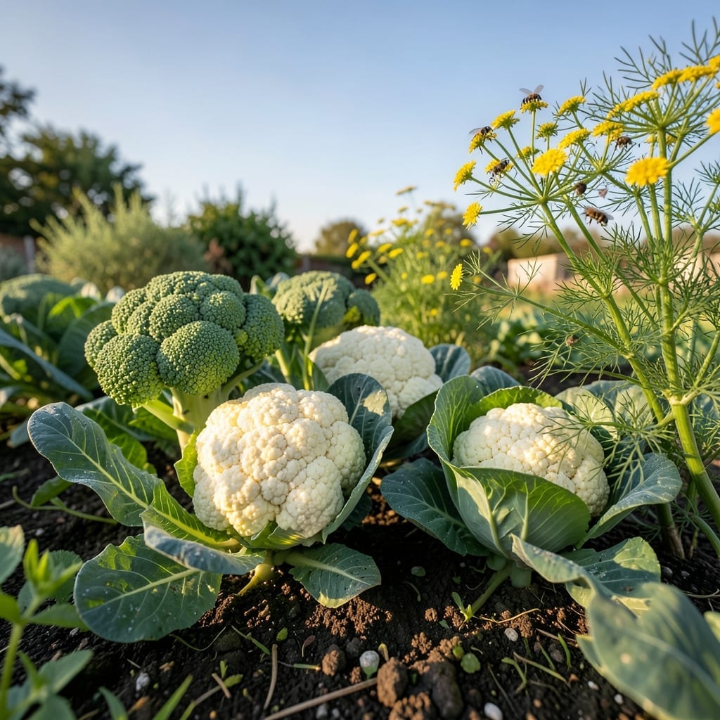 Cabbage Family with Dill Protection