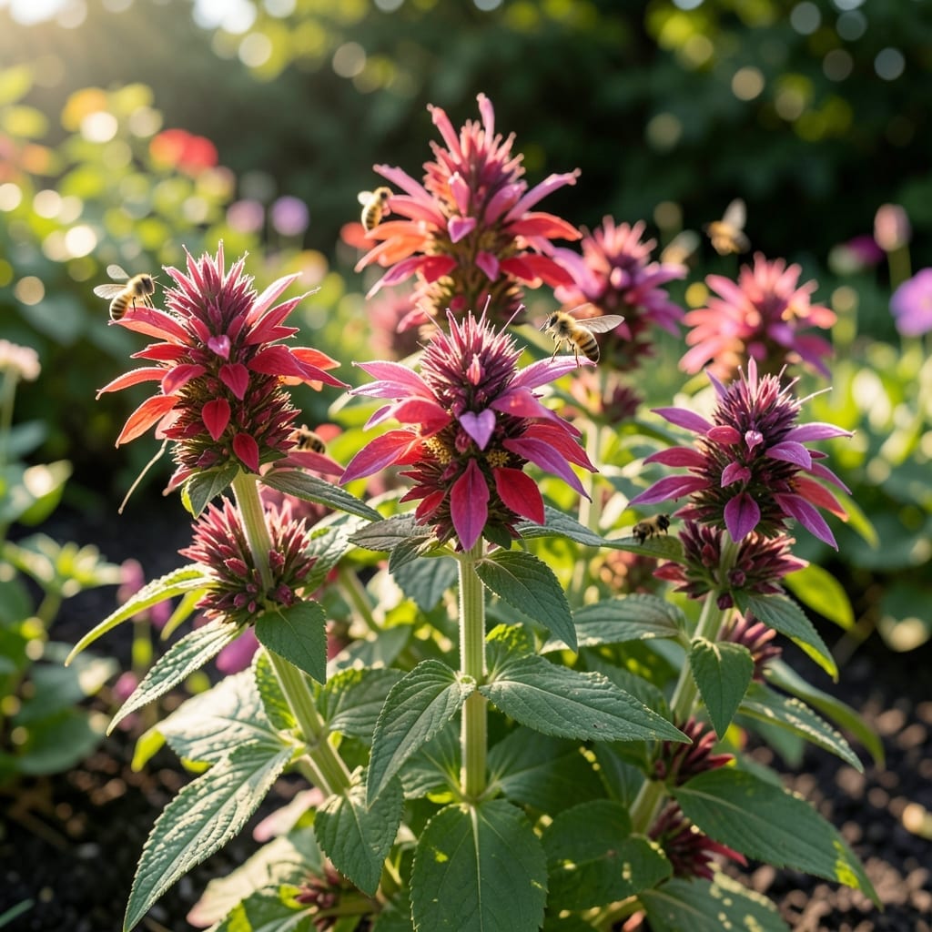 Bee Balm for Colorful Mosquito Deterrence