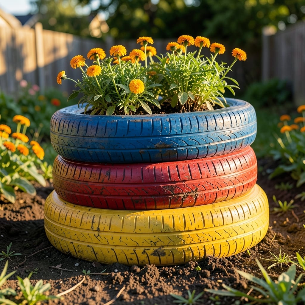 Tire Garden Planter