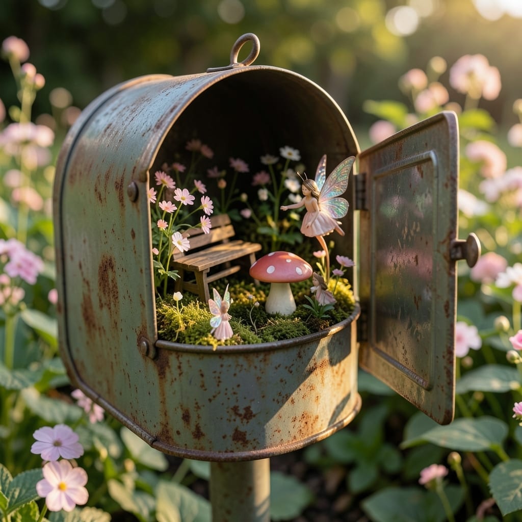 Fairy Garden Mailbox Planter
