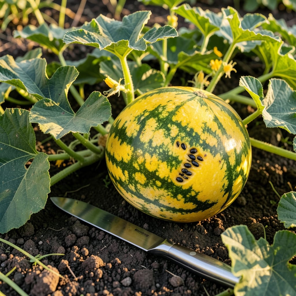 Yellow Watermelon Seeded: Sweet Citrus-Flavored Heirloom Variety Yellow Watermelon Seeded: Sweet Citrus-Flavored Heirloom Variety