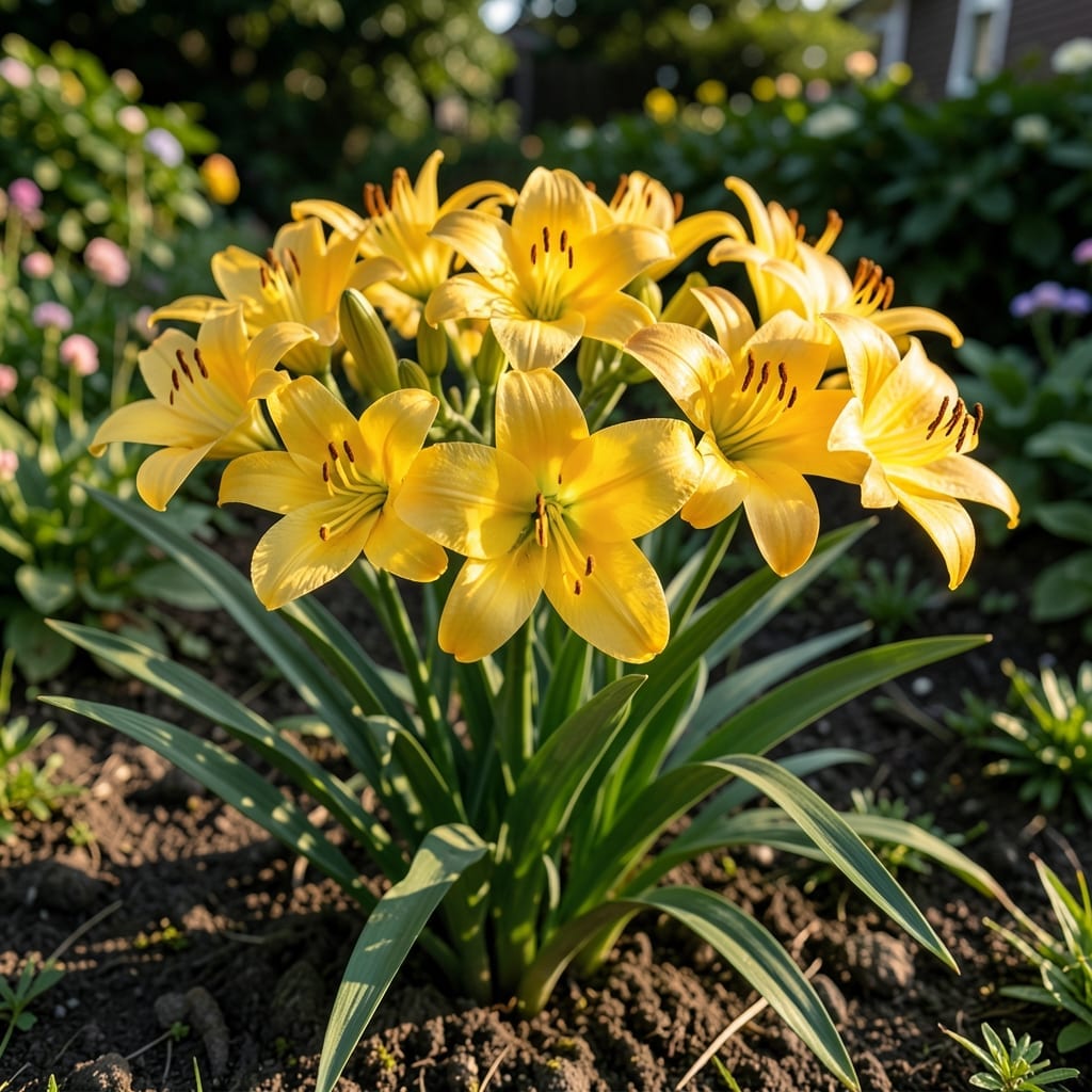 Sunny Yellow Golden Splendor Lilies