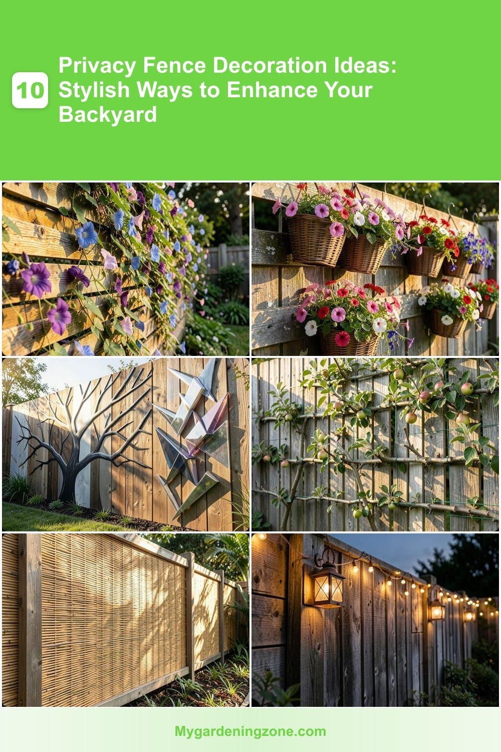 10 Privacy Fence Decoration Ideas: Stylish Ways to Enhance Your Backyard 10 Privacy Fence Decoration Ideas: Stylish Ways to Enhance Your Backyard