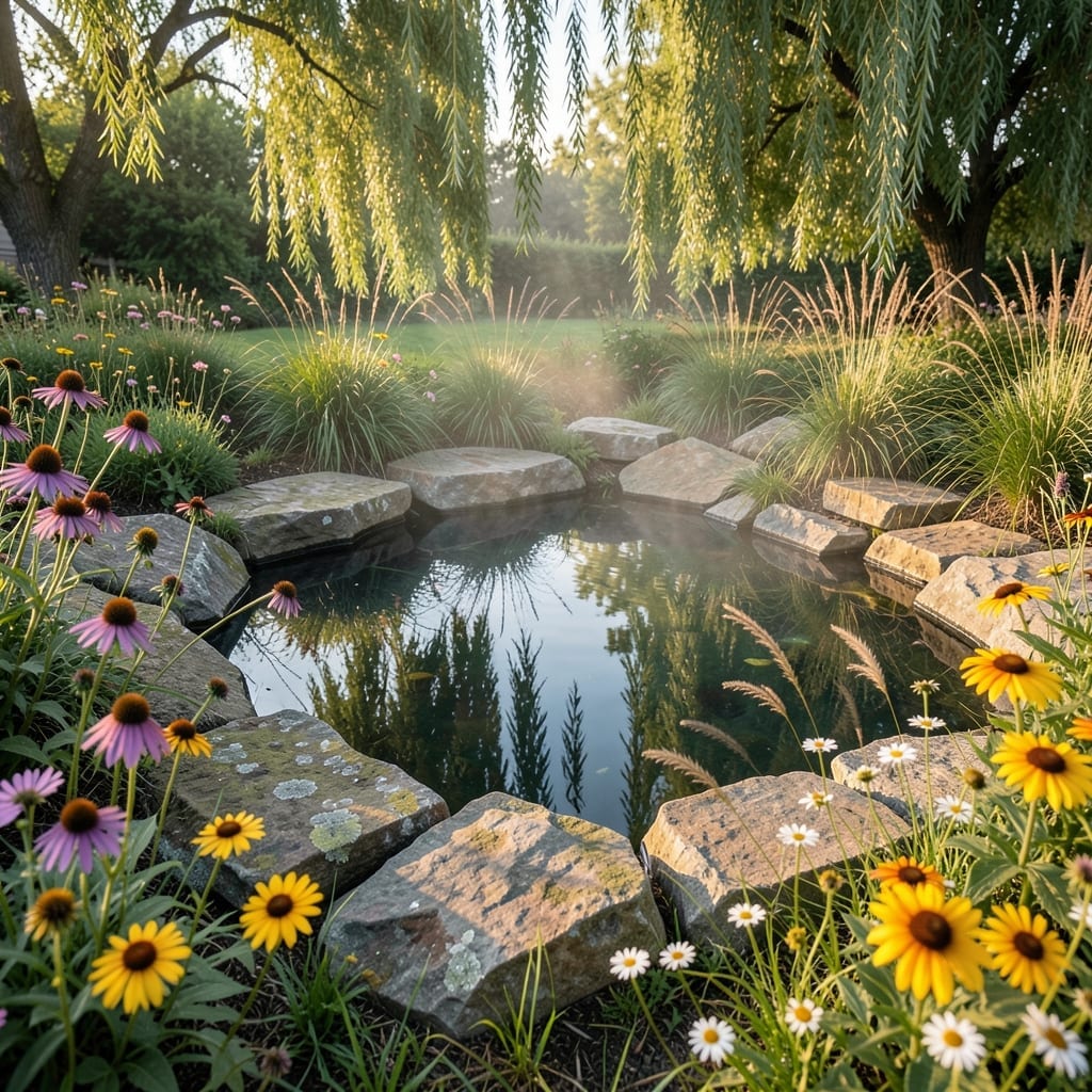 Sunken Stone Pool Pond