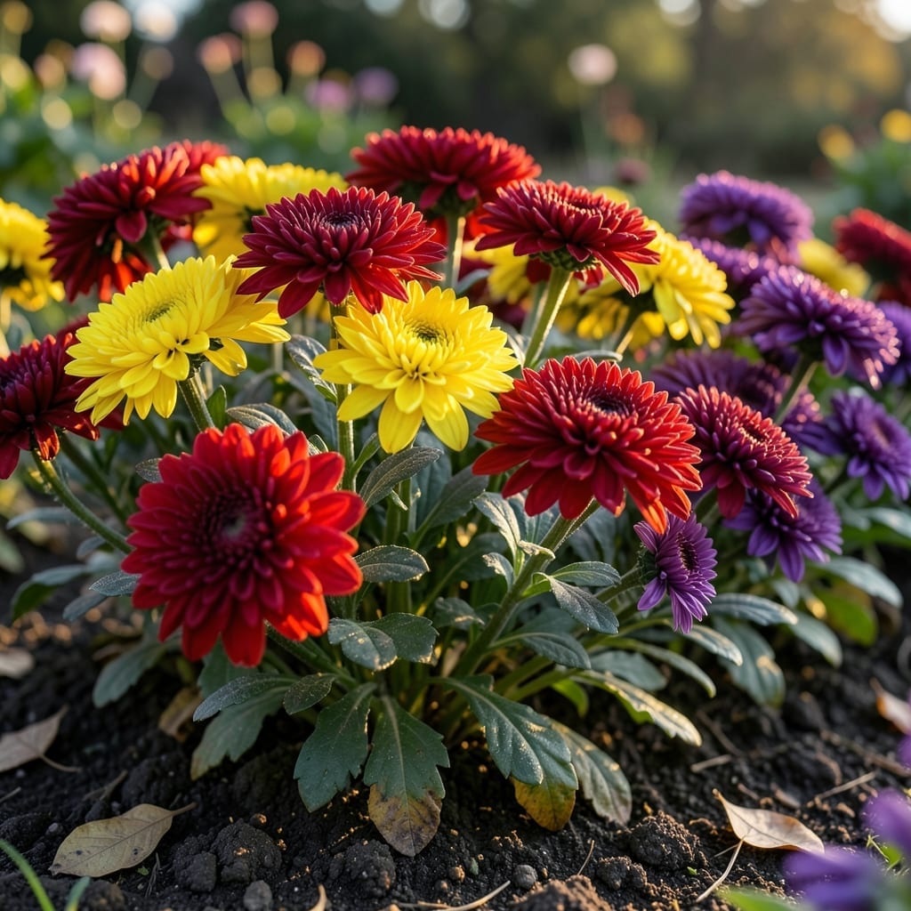 Chrysanthemums for Late Autumn Color