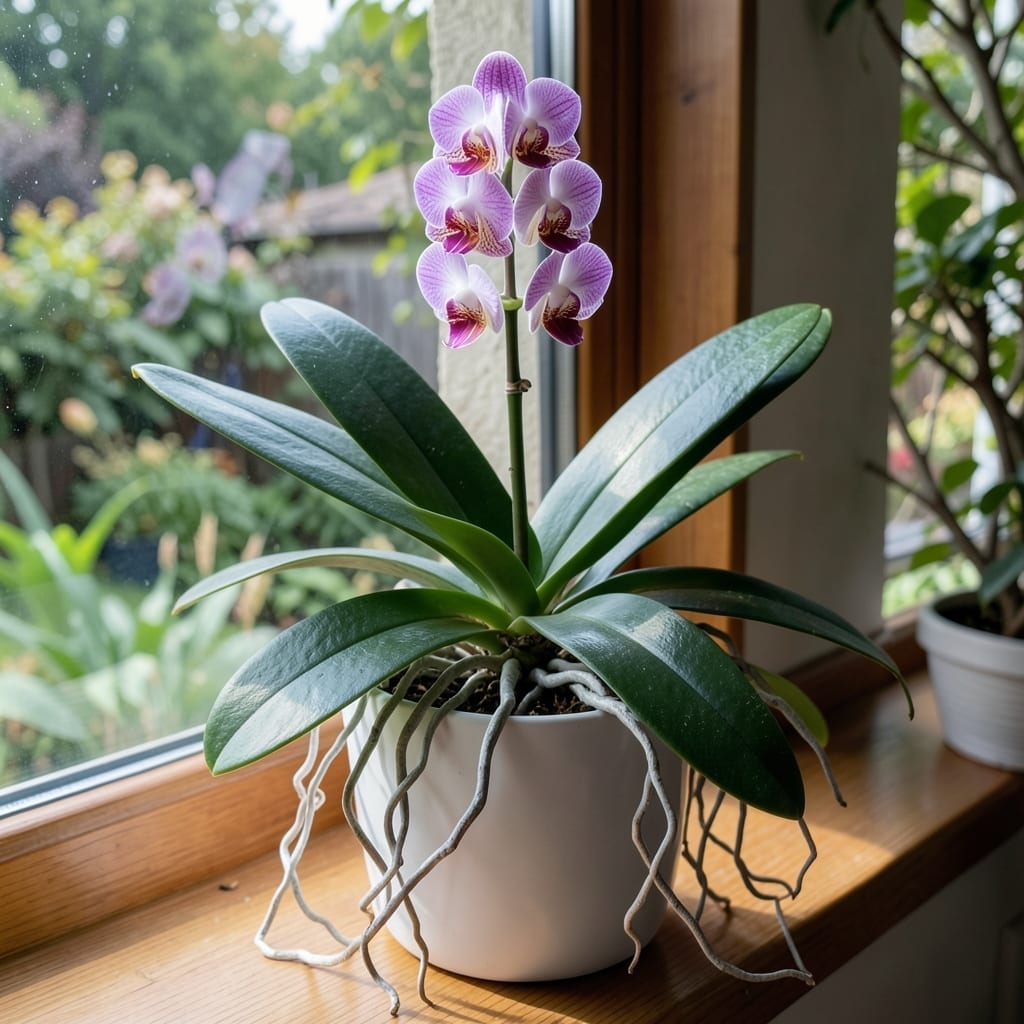 Orchid Roots Coming Out of Pot: Aerial Growth Causes and Solutions Orchid Roots Coming Out of Pot: Aerial Growth Causes and Solutions