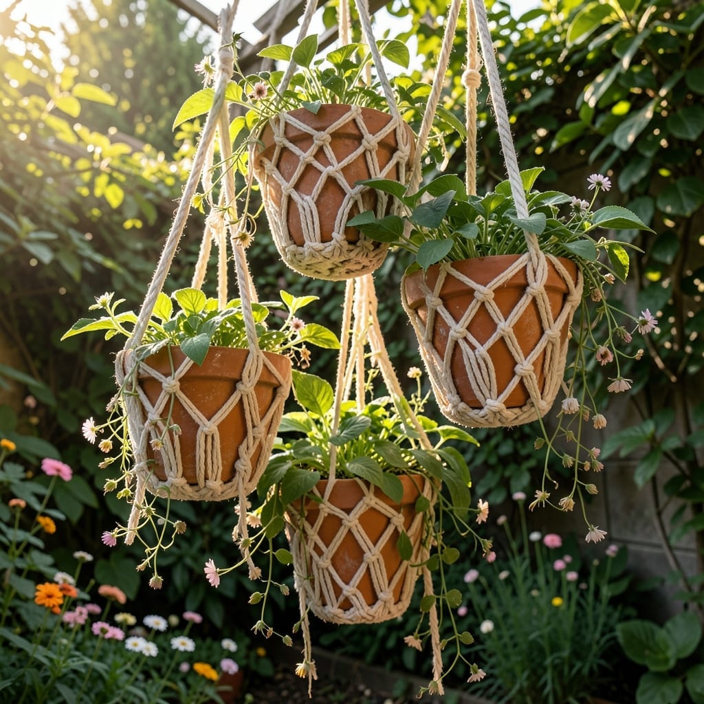 Hanging Macramé Planters