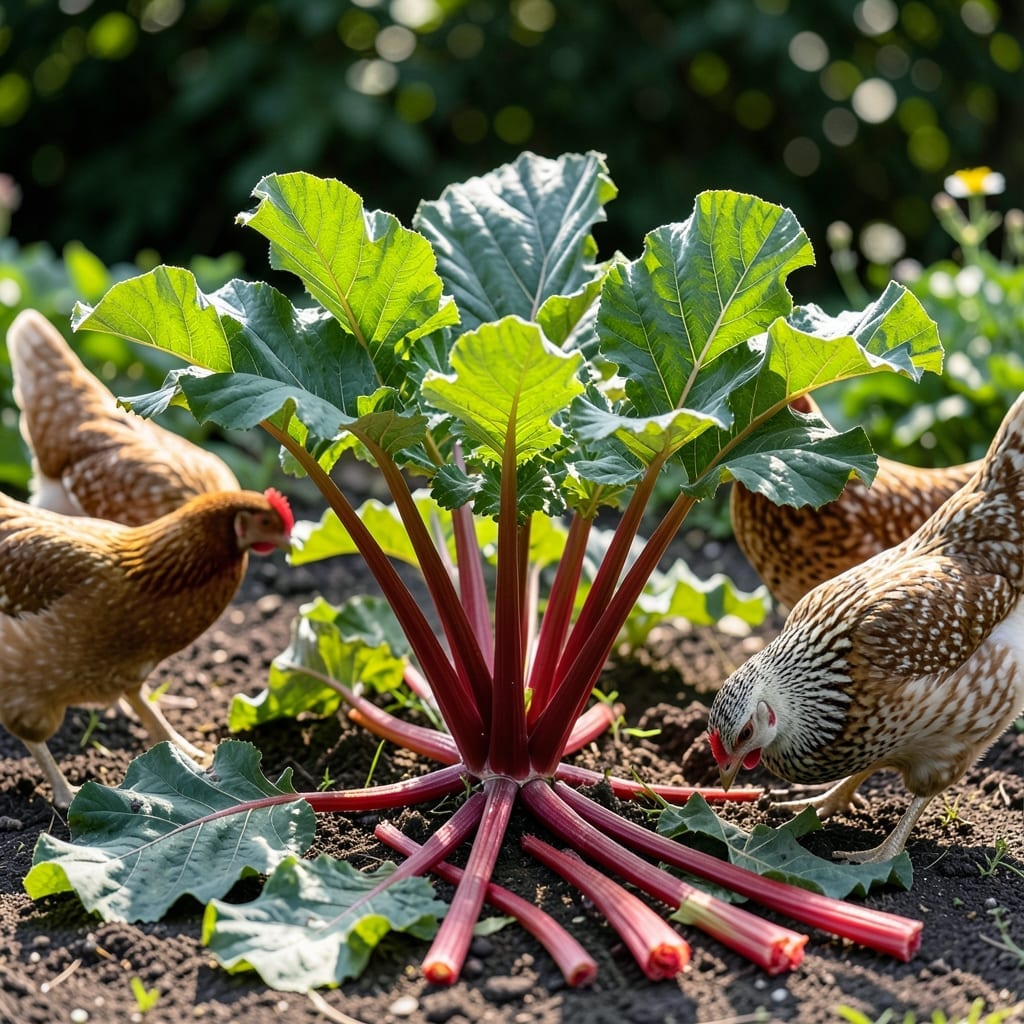 Can Hens Eat Rhubarb Leaves: Toxicity Risks and Safe Alternatives