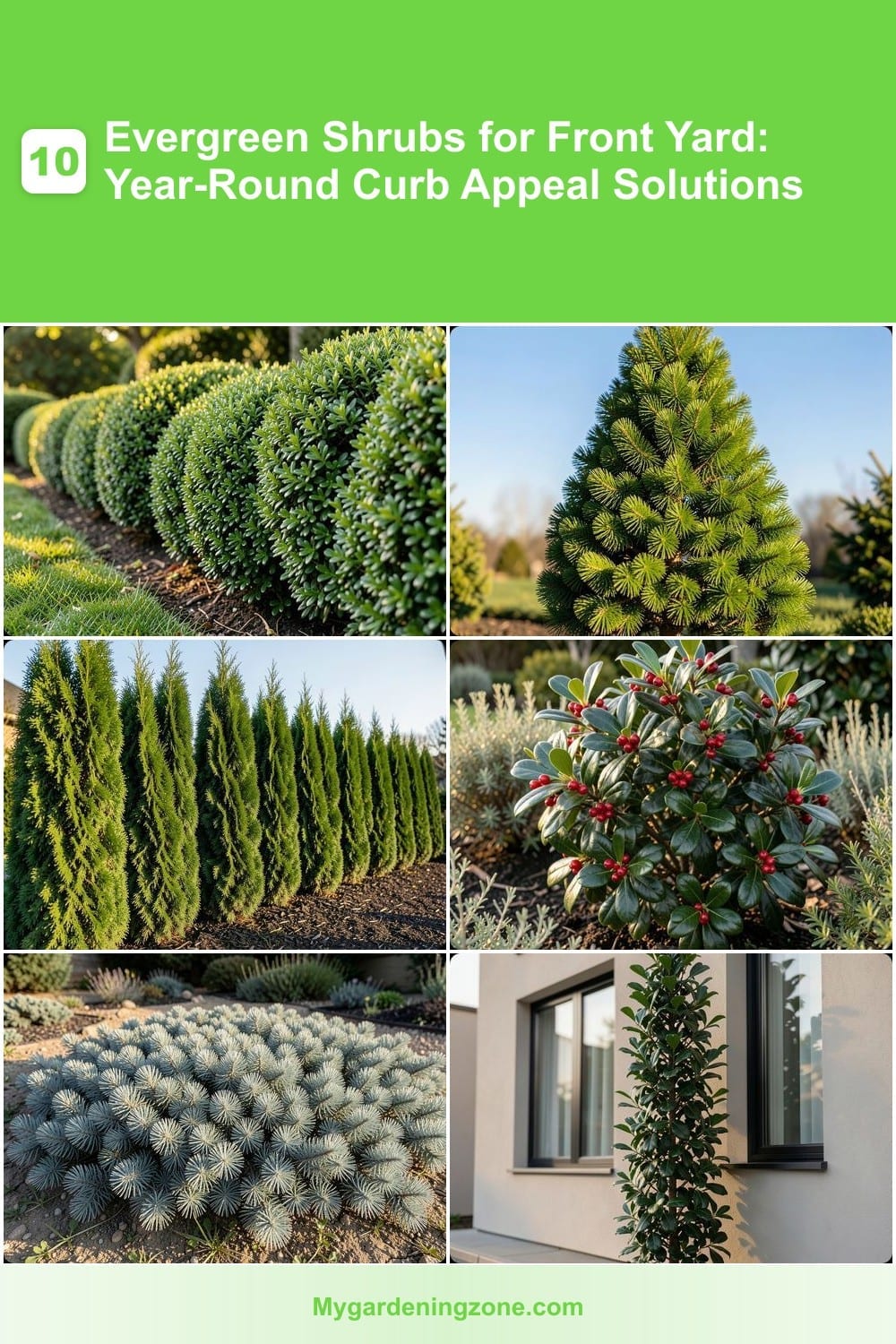 10 Evergreen Shrubs for Front Yard: Year-Round Curb Appeal Solutions 10 Evergreen Shrubs for Front Yard: Year-Round Curb Appeal Solutions