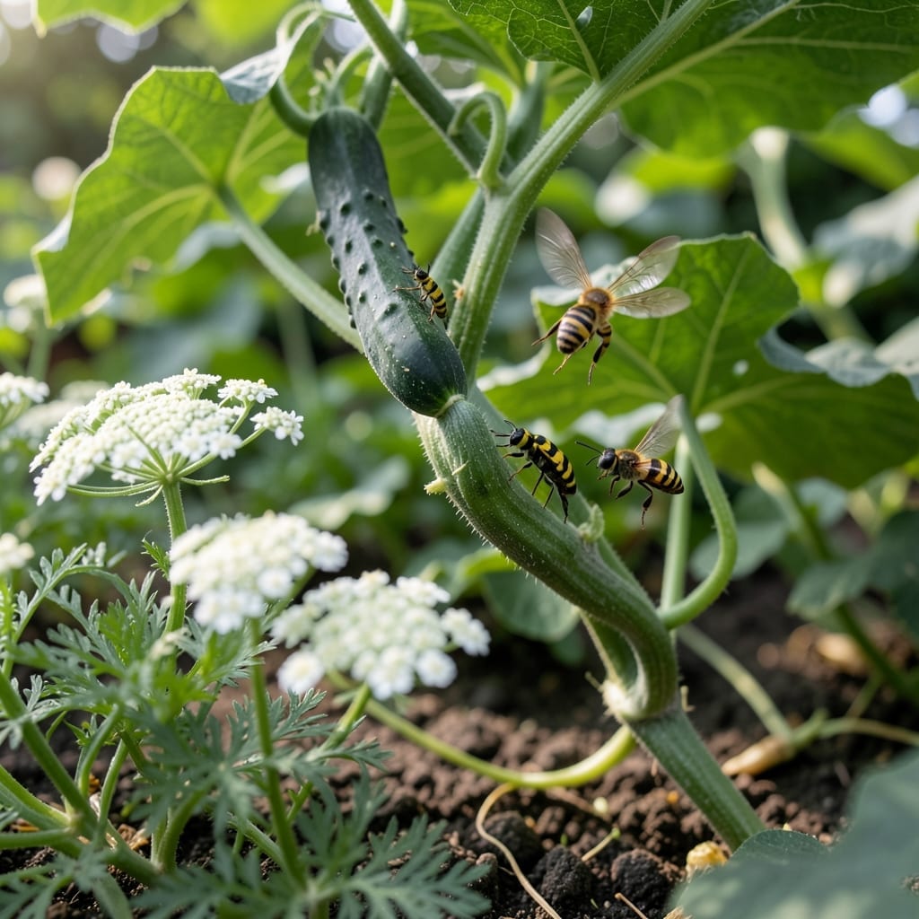 Cucumbers Benefit from Yarrow