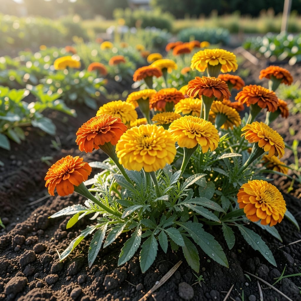 Marigolds as Colorful Pest Deterrents