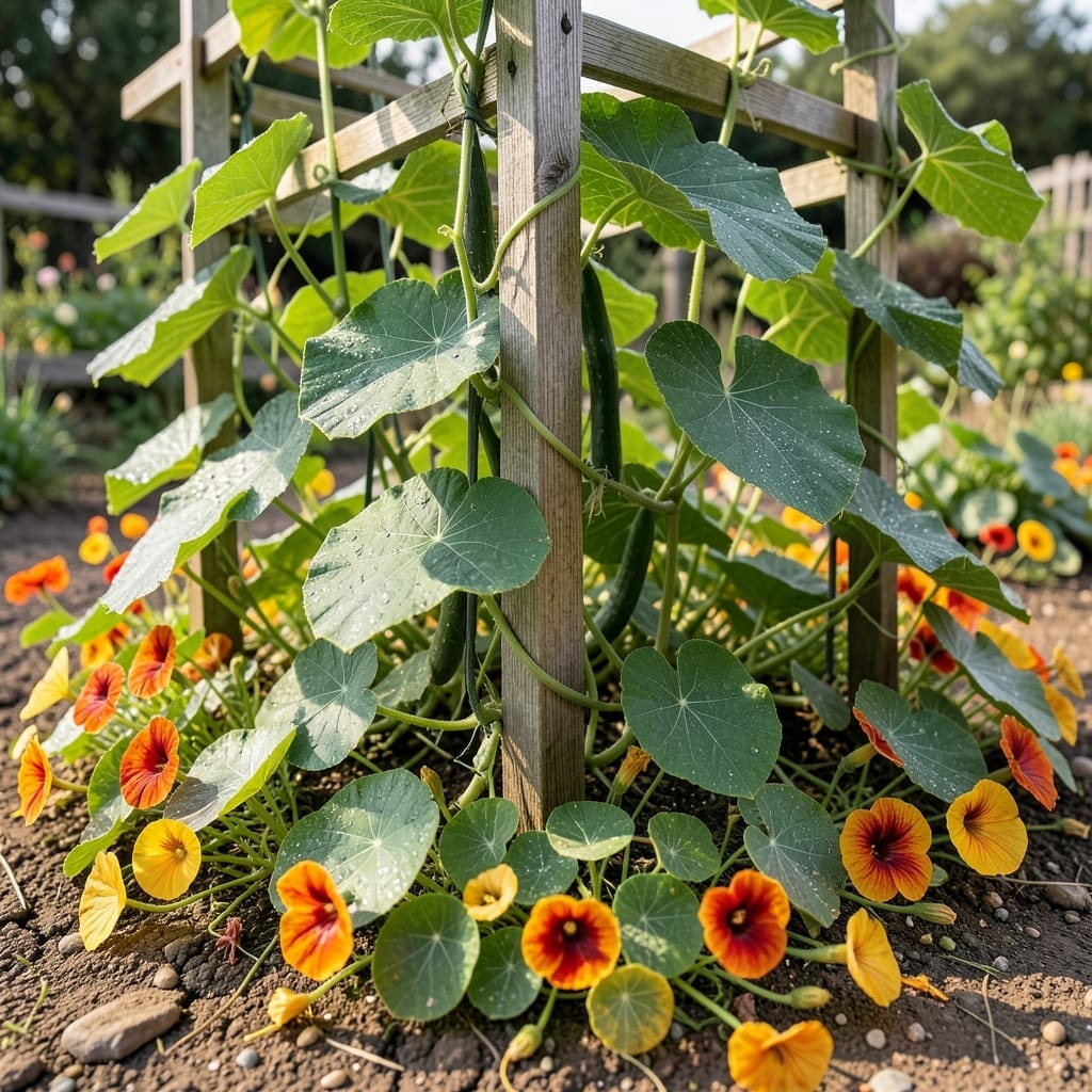 Nasturtiums for Trap Cropping