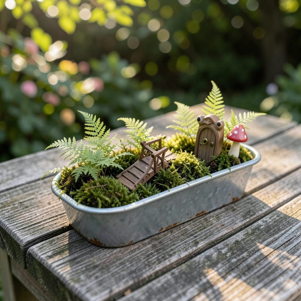 Fairy Garden in a Mini Trough