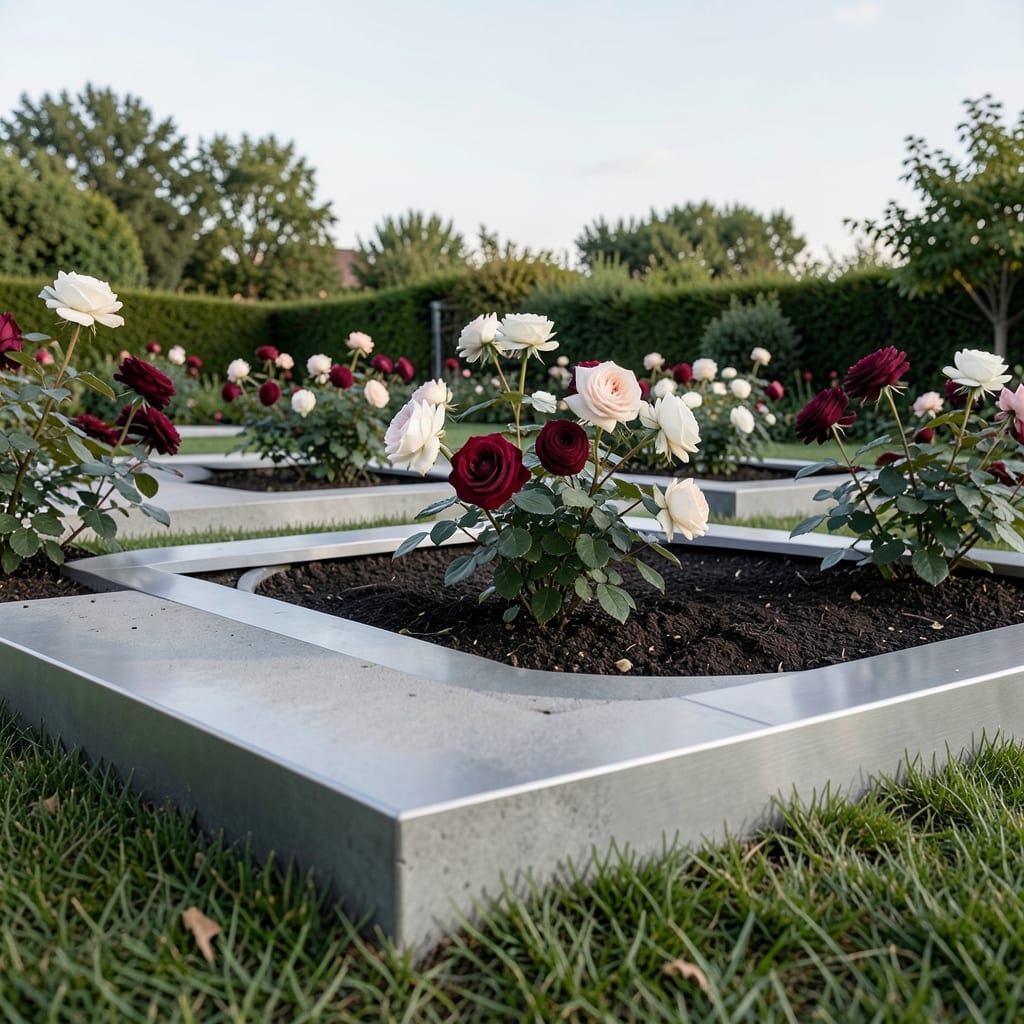 Modern Minimalist Rose Beds
