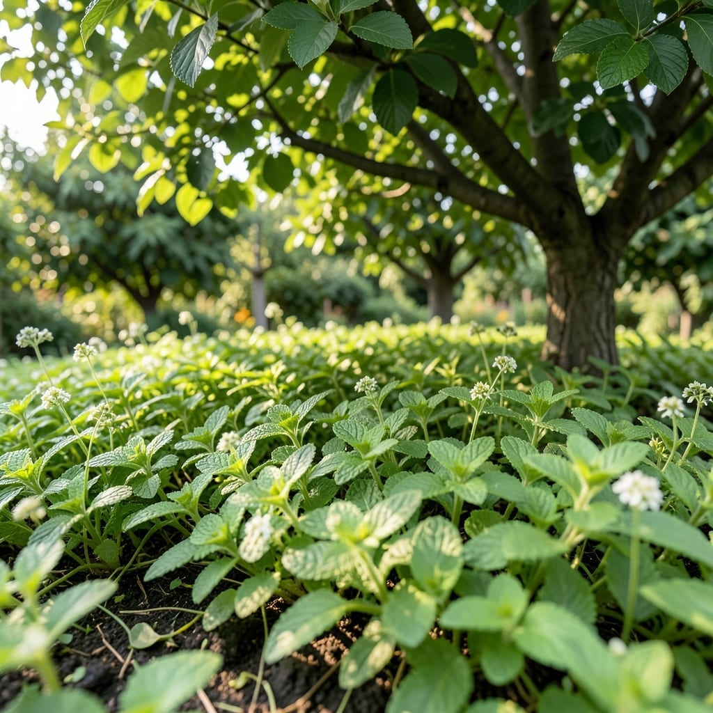 Spearmint as Living Mulch