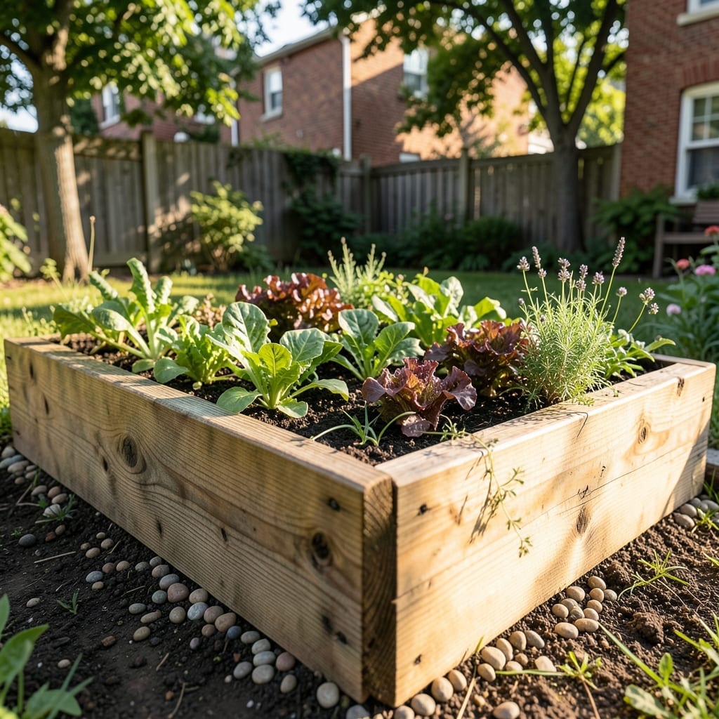 L-Shaped Corner Raised Beds