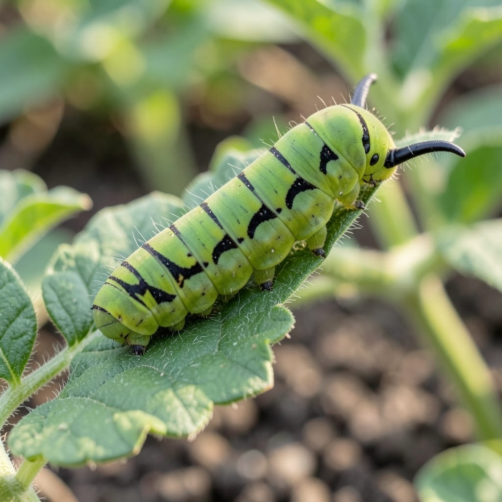 Green And Black Horned Caterpillar: Garden Pest Control Essentials