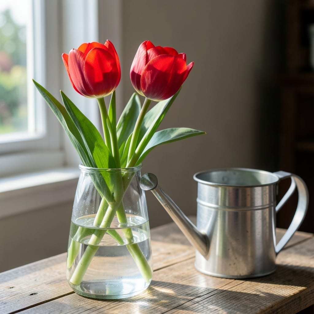 How Much Water Do Tulips Need in a Vase: Daily Care for Long-Lasting Blooms