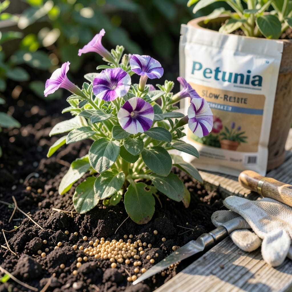 Slow Release Fertilizer for Petunias: Longer Blooms with Less Effort